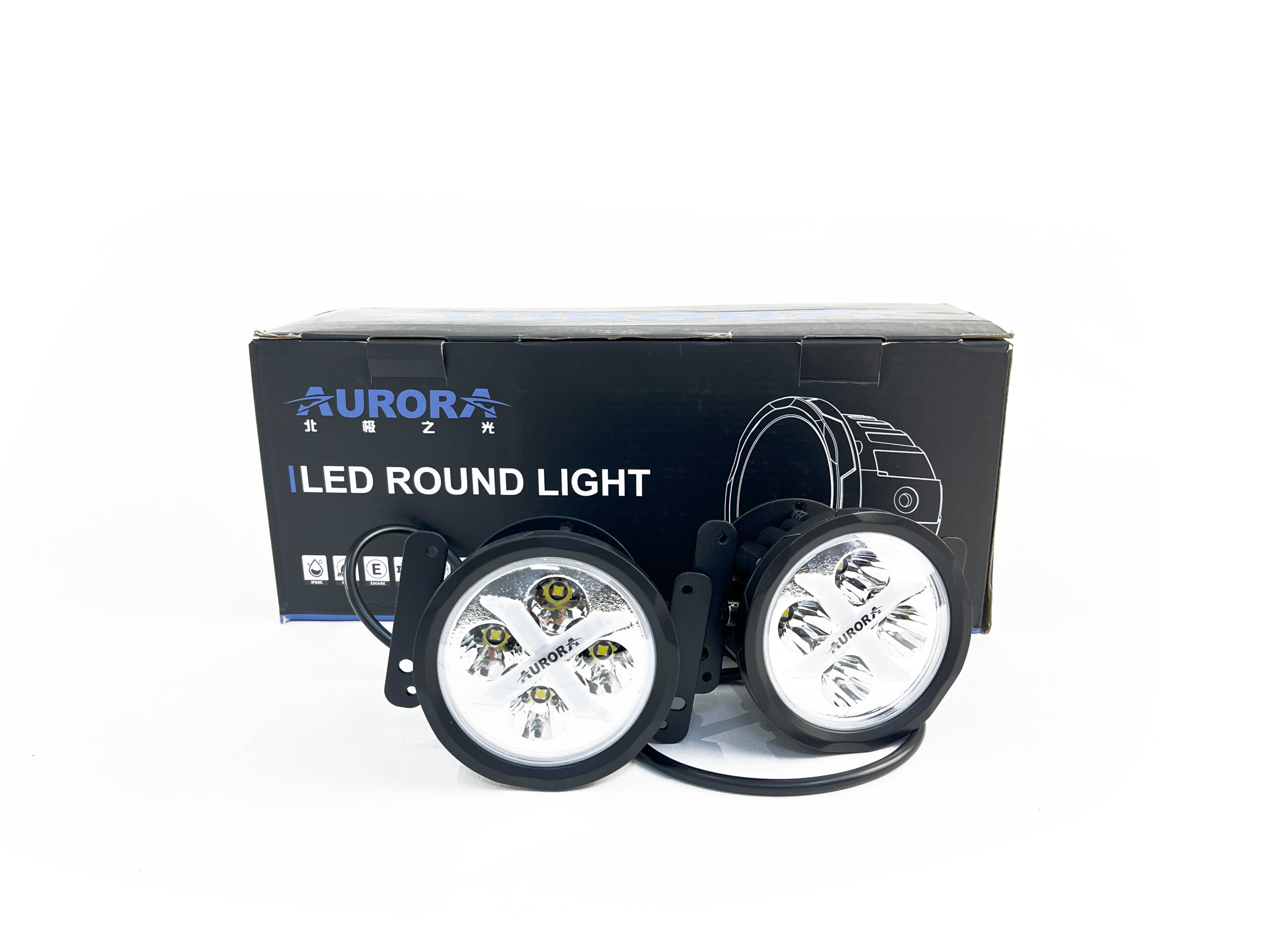 Aurora Round X Series RGB Headlights - BMS-PARTS